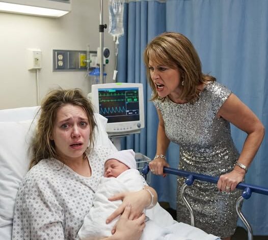 Seven months pregnant, I lay helpless in my hospital bed when my husband’s mistress stormed in. “You think a baby can keep him?” she sneered.
