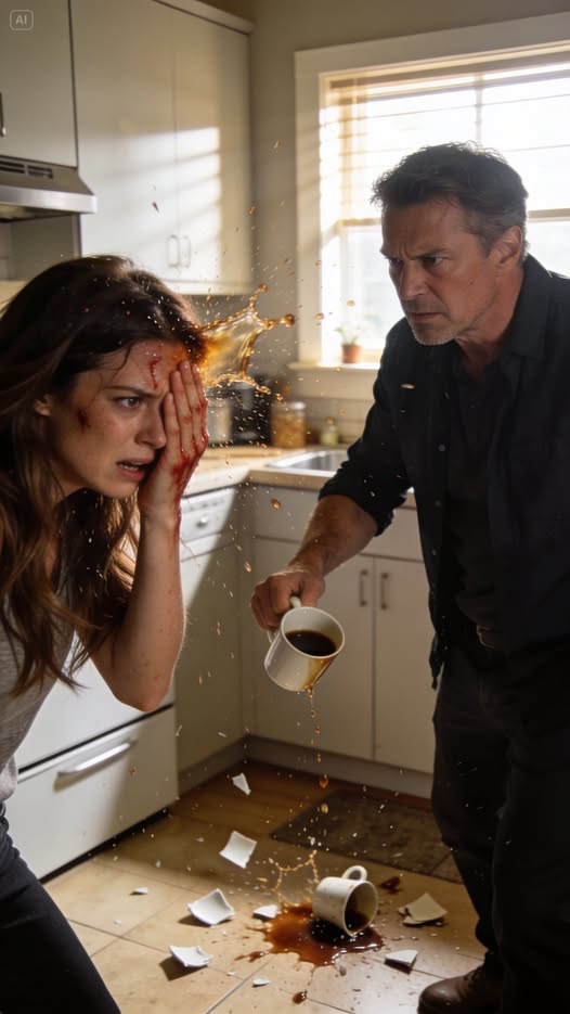 At breakfast, my husband threw hot coffee at me after I refused to lend my credit card to his sister and shouted: “she’s coming later. give her your belongings or get out of my house!” I quietly removed all my things and left. when he returned with his sister, he stood there speechless…