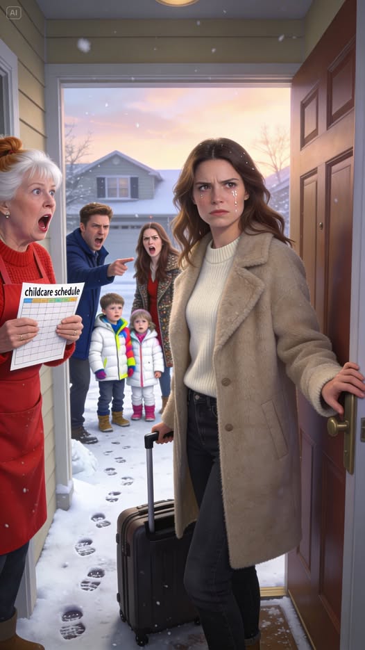 My Mom Begged Me To Come Home For The Holidays. After A 10-Hour Flight, She Opened The Door: No Hello. No Hug. Just: “You’ll Babysit Your Brother’s Kids. We’re Going On A Family Trip.” My Brother Laughed: “Don’t Wipe Your Snot On Her, Kids.” They All Laughed. I Smiled Too Then… Said One Thing. And That’s When They Went Crazy. Mom Kept Whispering: “No… No… No Way.”