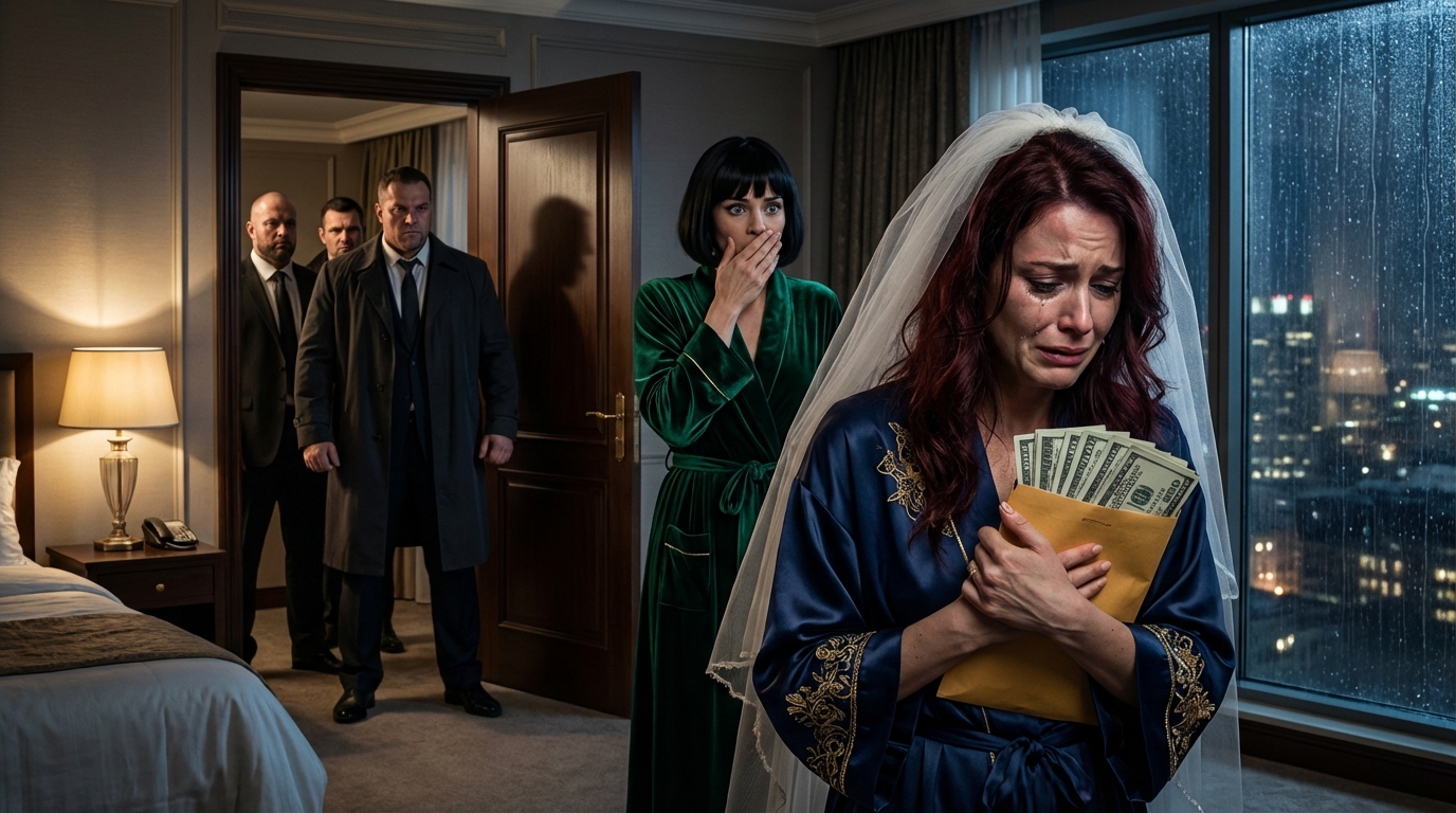 On our wedding night, my husband stepped outside to answer a strange phone call. Minutes later, the door burst open. My sister-in-law rushed in, her face ghost-white, shoving a stack of cash into my hands. “Take it,” she whispered urgently. “Twenty thousand. Climb out the window. Run—now.” My heart pounded as footsteps echoed in the hall. I looked at the window, then back at her. And in that moment, I knew this marriage was a trap.