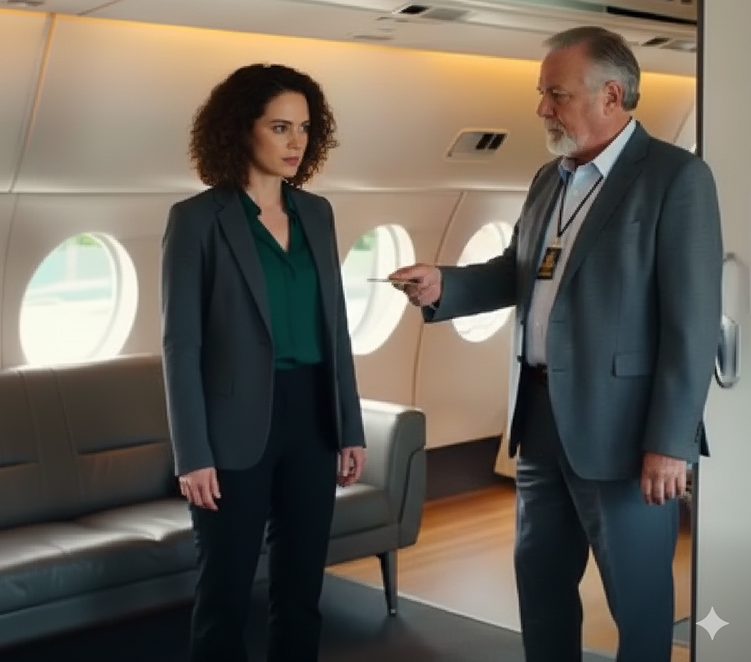 My Fiancé’s Millionaire Father Invited Me Aboard His Private Jet. “This Isn’t Coach. Don’t Touch Anything,” He Snapped. The Pilot Scanned My Id — And The Screen Turned Red: “Alert: Admiral Ghost. Naval Asset Requiring Maximum Security.” Two F-22s Rolled Onto The Runway. “Your Protection Detail Is Ready, Ma’am.” THE MILLIONAIRE’S JAW DROPPED.