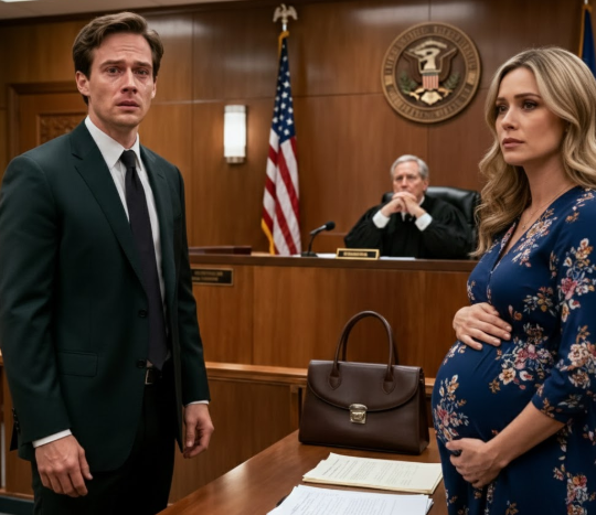 I thought the divorce would be quick—sign, leave, forget. Then I looked up in the courthouse hallway and froze. “Marcus,” she said calmly, one hand resting on her stomach. Seven months pregnant. My chest tightened. “Is it… mine?” I whispered, my voice barely human. She didn’t answer. She just met my eyes—and in that silence, everything I ran from came crashing back.