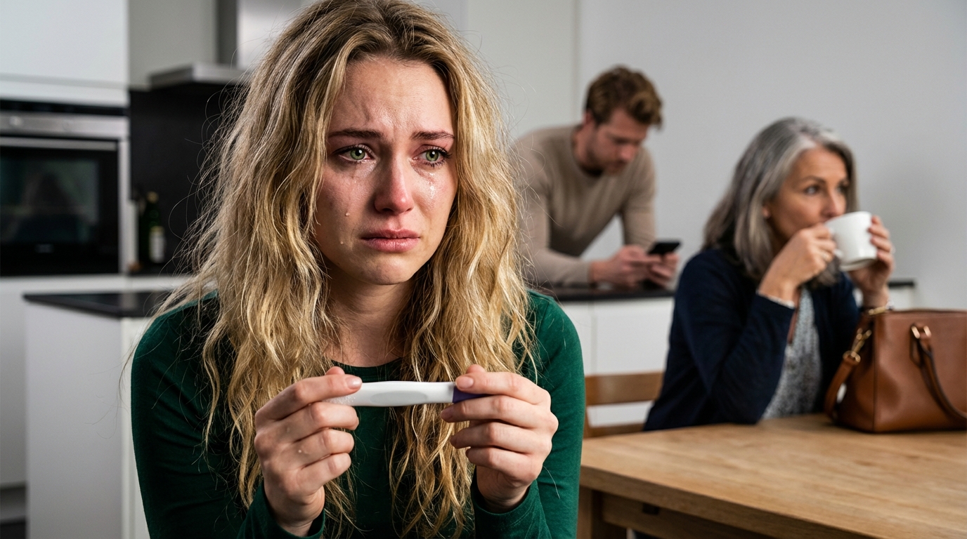 While I Was Standing In The Kitchen After Making His Favorite Breakfast And Holding A Positive Pregnancy Test With Shaking Hands, My Boyfriend Looked Up From His Phone Just To Say, ‘Abortions Are Quick. Bad Timing. As Always,’ As His Mom Sipped Her Coffee And Added, ‘He Finally Realized You’re Not Pretty, Not Smart—Just A Burden With A Belly.’