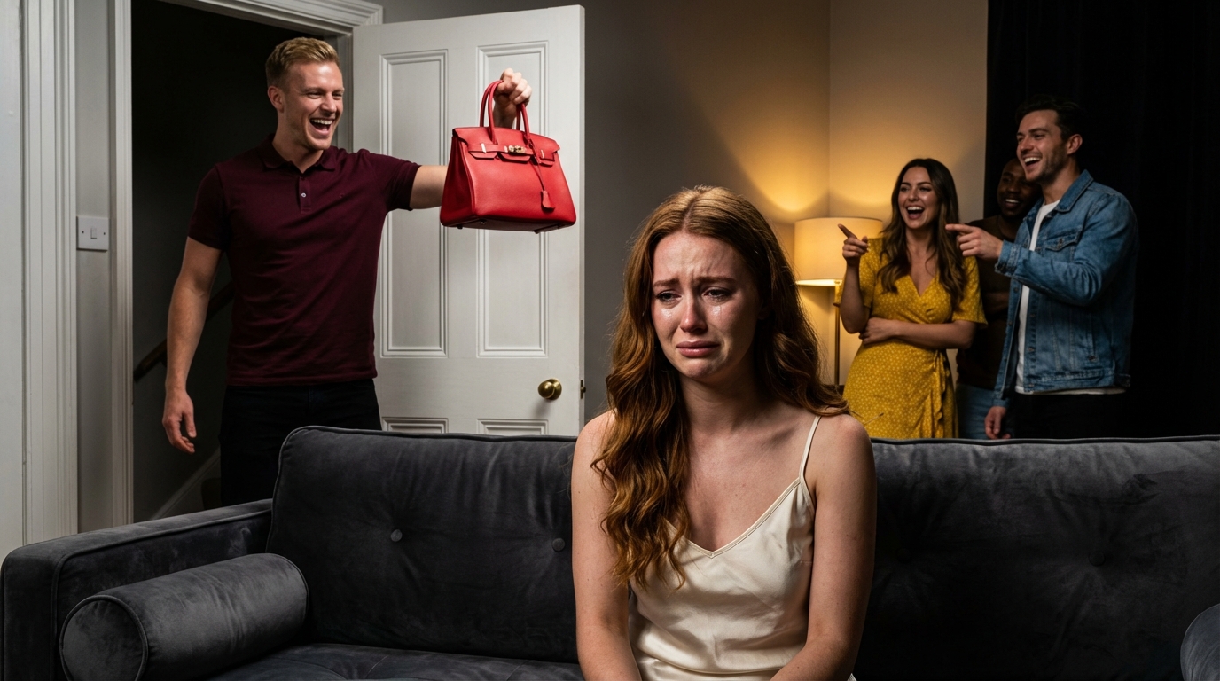 My Boyfriend Got Wasted At A Party And Announced To Everyone, ‘She’s Basically My Maid With Benefits—Good For Scrubbing Toilets And Paying Rent, But Way Too Boring For Anything Else.’ When I Tried To Leave, He Grabbed My Wrist And Shouted, ‘Sit Down! Look, Guys, She Doesn’t Even Have The Guts To Walk Away—Pathetic, Isn’t She?’ His Friends Laughed While He Blocked The Door, Waving My Purse In The Air. I Just Smiled And Sat Down, Waited For The Night To End.