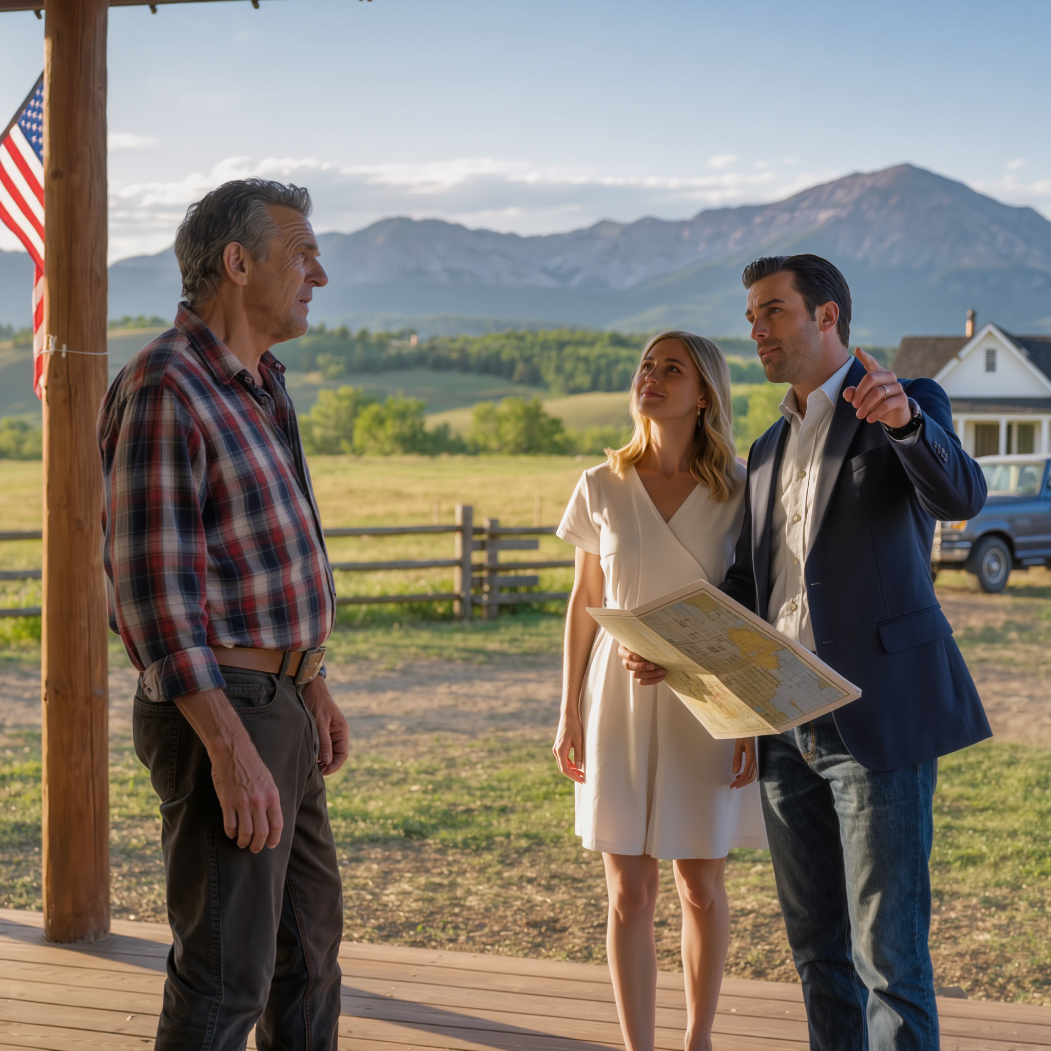 Her fiancé kept probing about our family’s ranch land, but I brushed it off as polite small talk. Until the moment she stood at the altar, about to say “I do,” and slipped me a note hidden in her bouquet—just a few words: “Dad, help me.” I shot to my feet…
