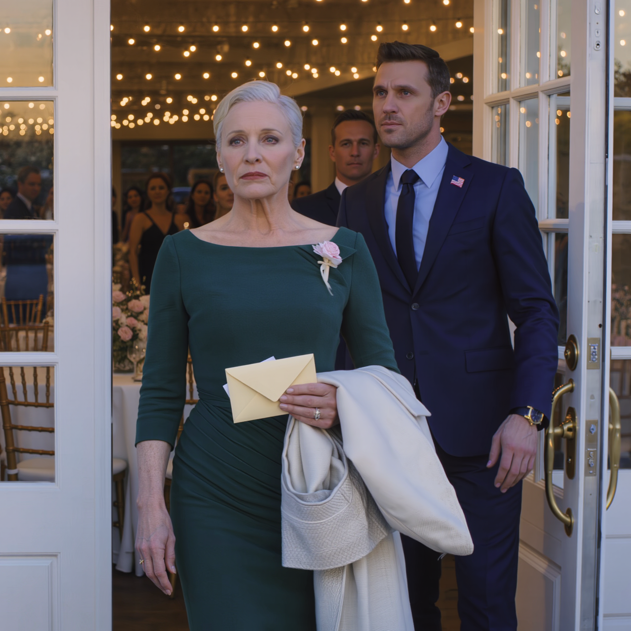 At my son’s wedding, he snapped, ‘Leave now, Mom. My wife doesn’t want you here.’ I walked out without a word. The next morning, he called again: “Mom… I need the house file.” I paused, then replied with four words he’ll never forget…