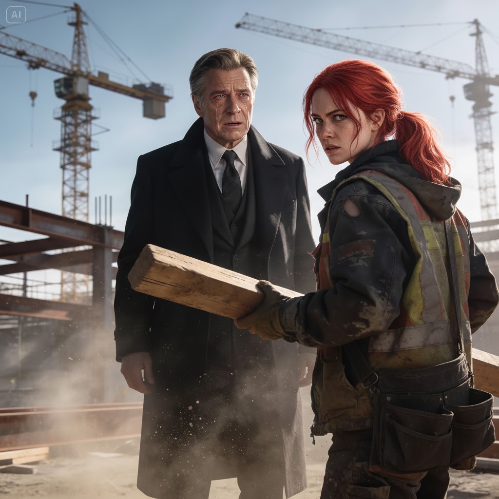 Millionaire froze when he saw a worker who looked exactly like his lost daughter — everything he believed crumbles the moment he notices a young woman on his construction site bearing the same face as the daughter he buried long ago, forcing a wealthy man’s past to collide with a worker’s hidden truth in a story of loss, fate, and second chances….