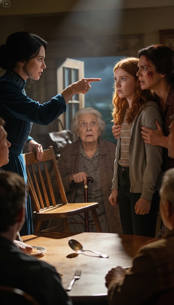 At the family reunion, my sister suddenly got up, pointed at my 13-year-old, and claimed she was mentally behind and not to give her money. the room went quiet, my grandmother looked at her in surprise and asked if she truly didn’t know who she was. my sister went pale, wait, really?….