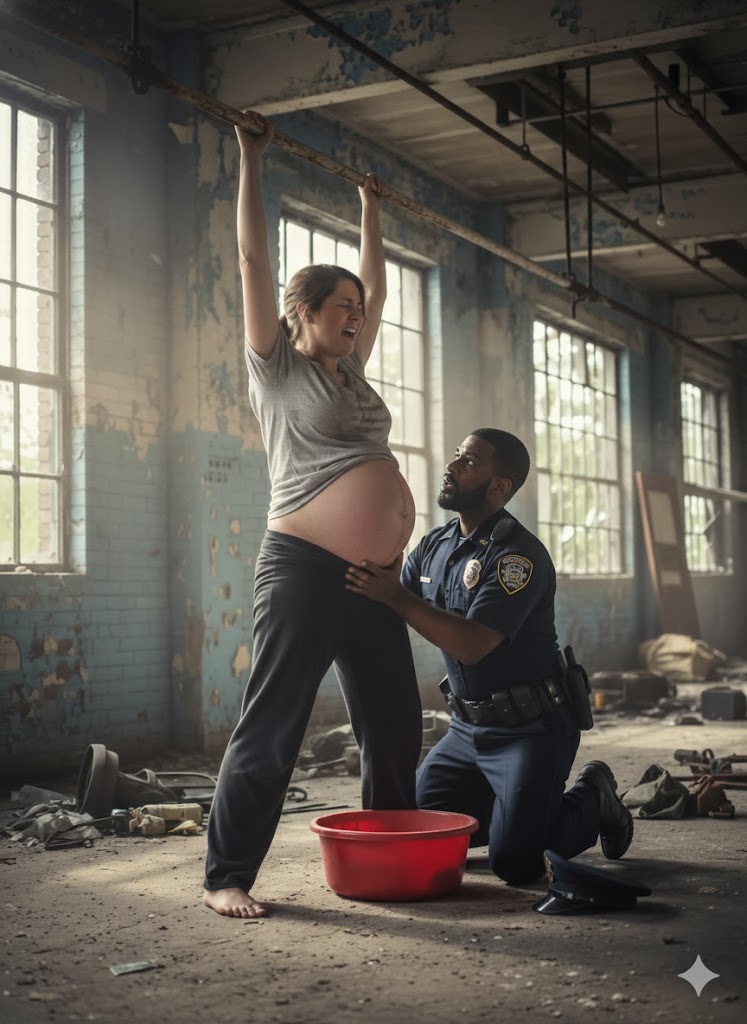 At 2:47 a.m., a little girl called crying: “It hurts… daddy’s baby wants to come out.” The policeman thought it was a prank, until he entered an abandoned house and saw her impossible belly…