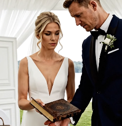 At my wedding, Grandpa handed me an old passbook. Dad smirked and dropped it into the ice bucket. “This passbook is junk.” I didn’t argue—I walked out. But I went to the bank anyway. The teller took one look and went pale, lowering her voice: “Ma’am… please don’t leave.”