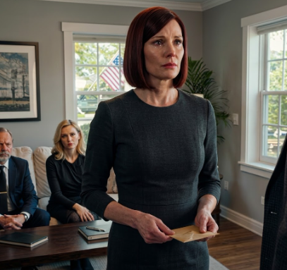 I just walked in from the funeral when my husband wouldn’t even let me sit down. He looked straight at me and said, his voice ice-cold, “Mom left everything to me. You have two days to pack.” I cared for my mother-in-law for ten years. And yet that day, after the service, I came home and found my husband, his sister, and a man in a suit already waiting in my living room. On the coffee table sat a neat stack of papers, placed like they’d rehearsed this moment. The man opened the pages and read clearly, “The house goes to Ryan. Elena gets $5,000 for her help. You have two days to be out.” I didn’t argue. I didn’t cry. I just walked outside—like a stranger in my own home. Three days later, I opened the envelope my mother-in-law had pressed into my hand before she passed. And that’s when…