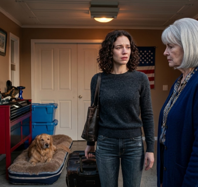 The day my husband passed away, my daughter-in-law piled my bags into the garage—unaware of the $19 million and the villa he had left me. That night, she said, “From now on, you’ll sleep in the garage.” Right beside it sat the bed for her pampered pet dog. I just smiled and replied softly, “Alright”—because she had no idea I was about to rewrite the rules. By the time she realized it… everything had already shifted.