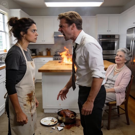 “What Is This Garbage? Did You Cook This With Your Feet?” The Husband Shouted And Threw The Plate On The Floor. The Mother-In-Law Laughed Spitefully, But When She Heard The Daughter-In-Law’s Words…