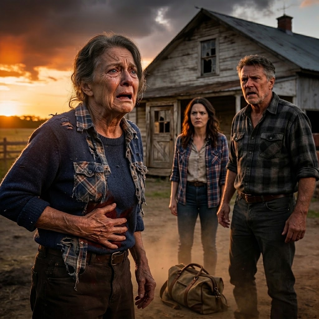 I said no to giving my daughter the money from my farm, and she snapped. My oldest son stood with her and broke my rib. Twenty minutes later, both of them deeply regretted what they’d done.