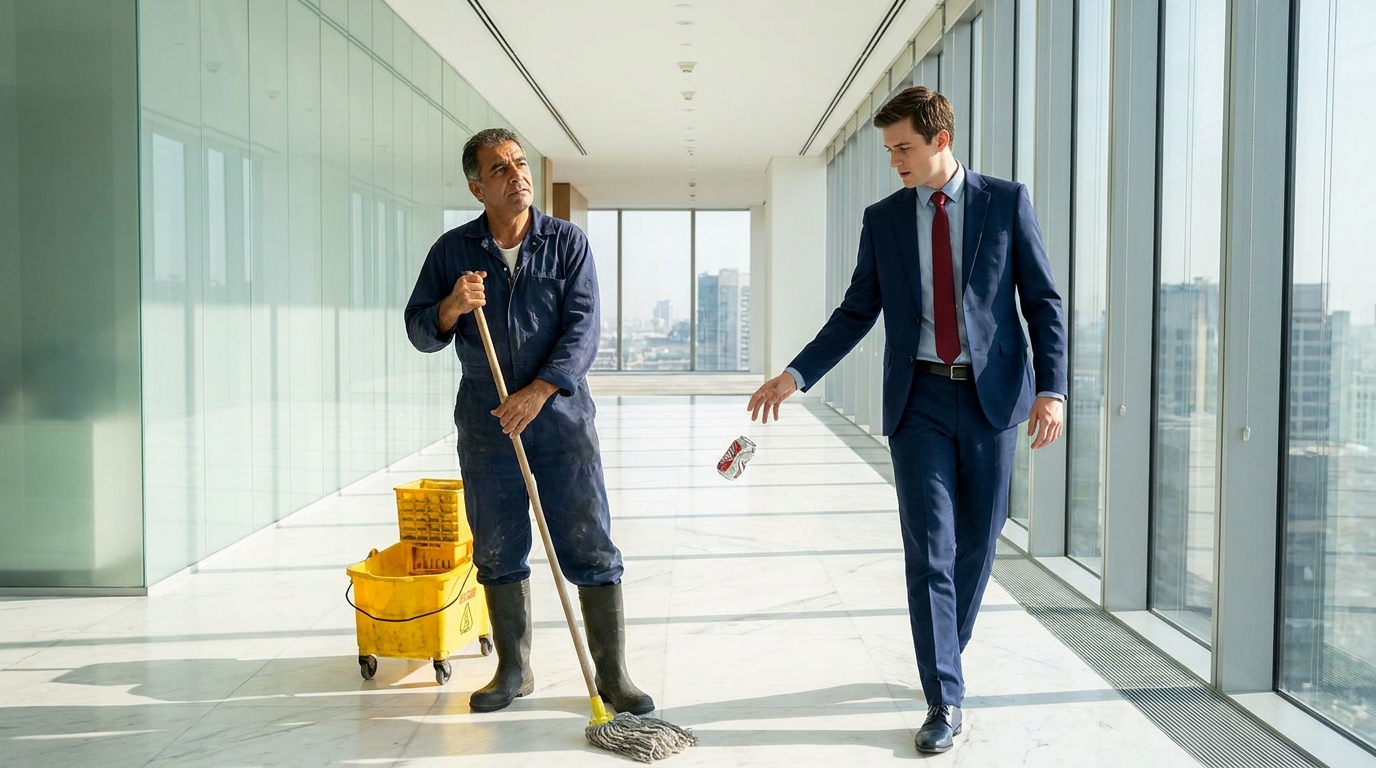 The man who threw his trash at my feet begged for the job: The candidate’s true face